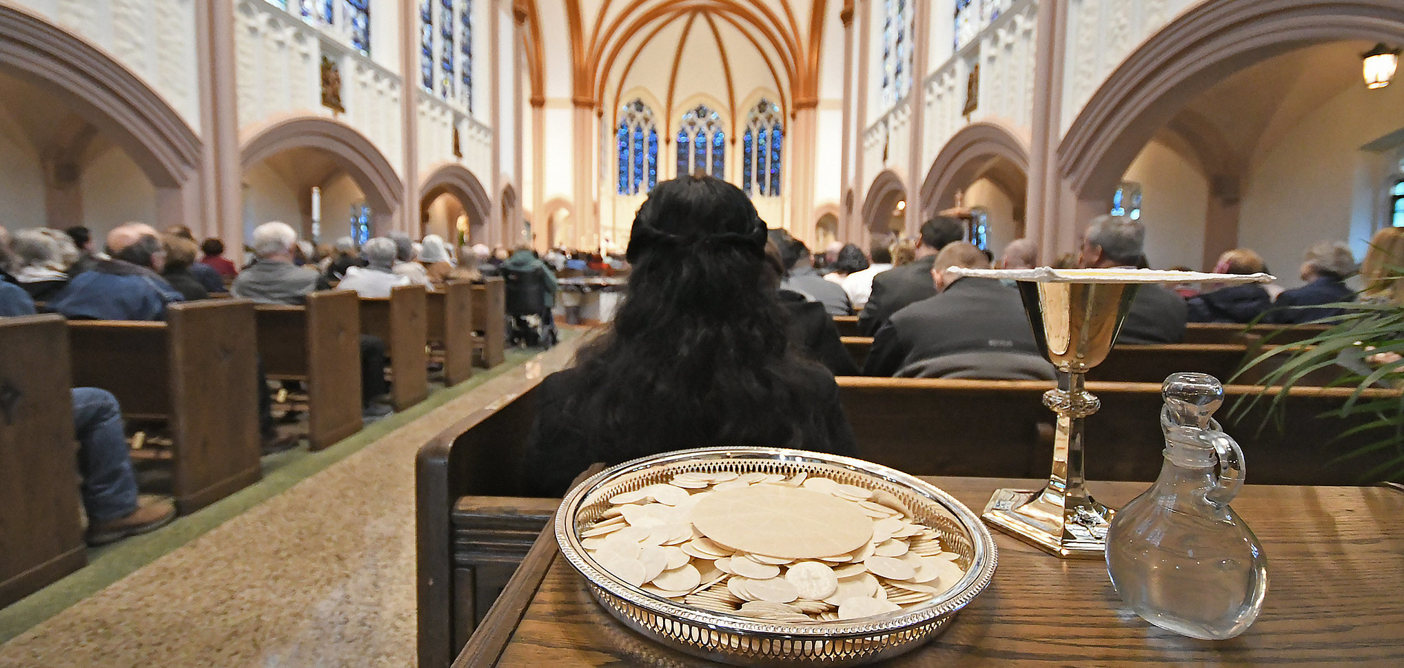 Mass at Cathedral of the Holy Angels in Gary